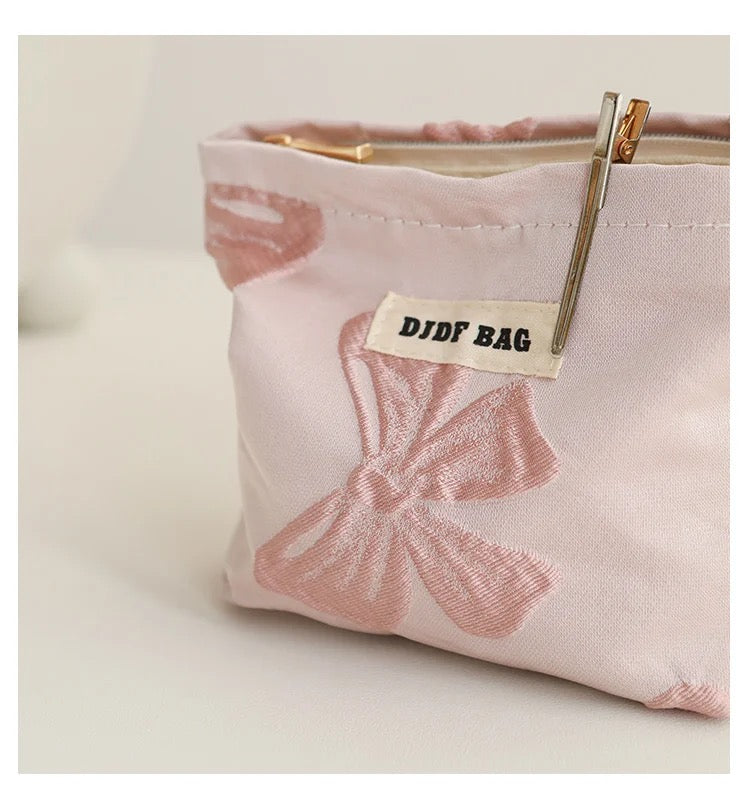 Pink Bow Small Pouch - ThePinkCases