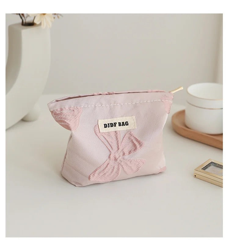 Pink Bow Small Pouch - ThePinkCases