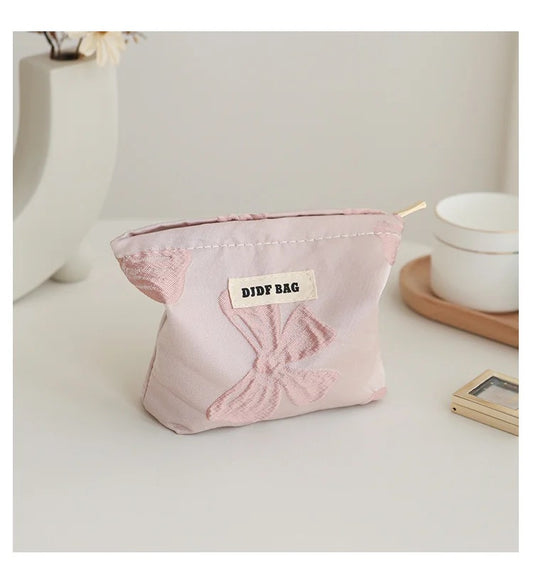 Pink Bow Small Pouch - ThePinkCases