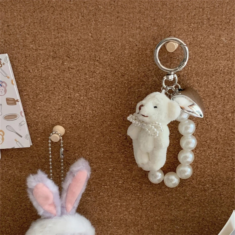 Cute bear Pearl Charm Strap - ThePinkCases