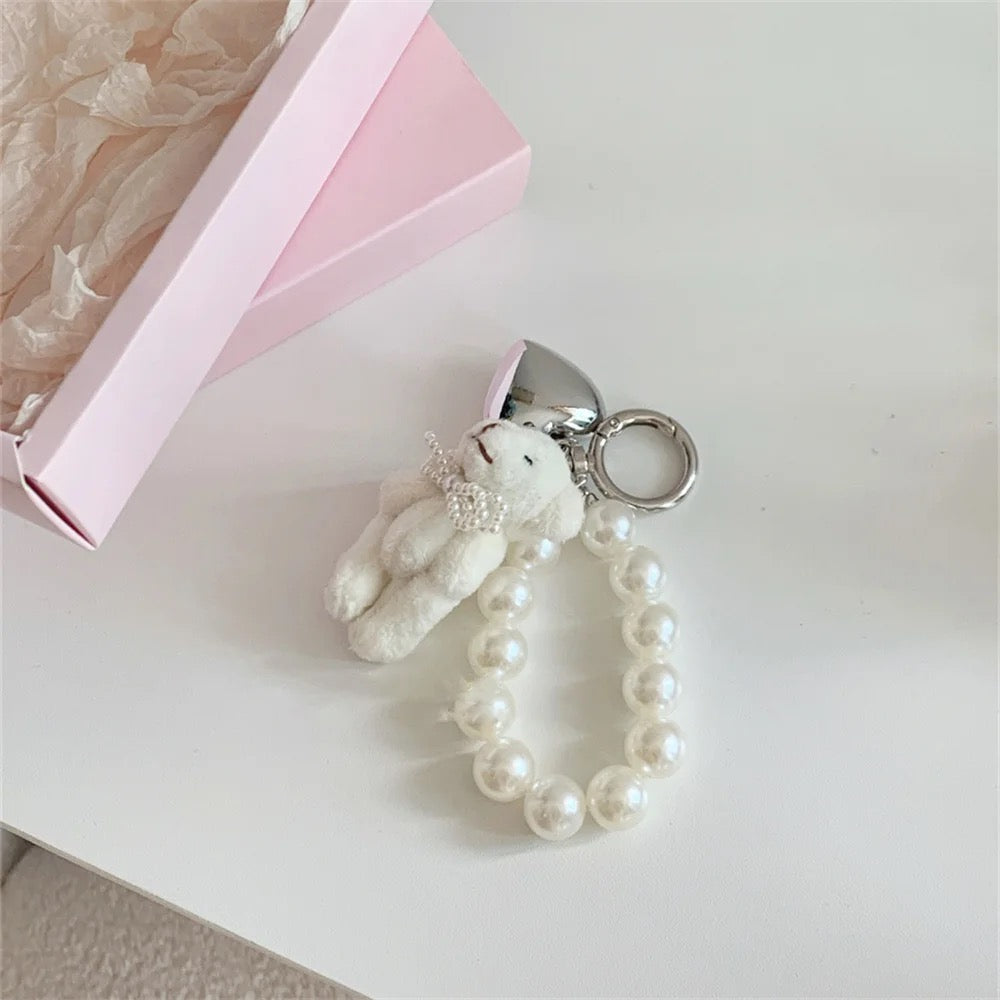 Cute bear Pearl Charm Strap - ThePinkCases