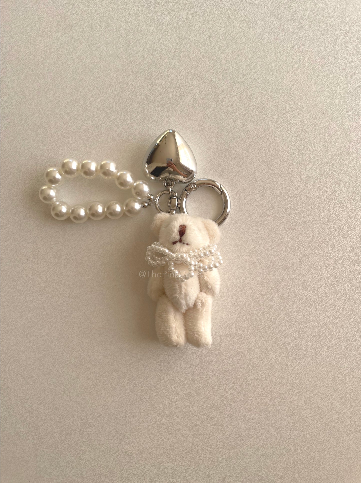 Cute bear Pearl Charm Strap - ThePinkCases